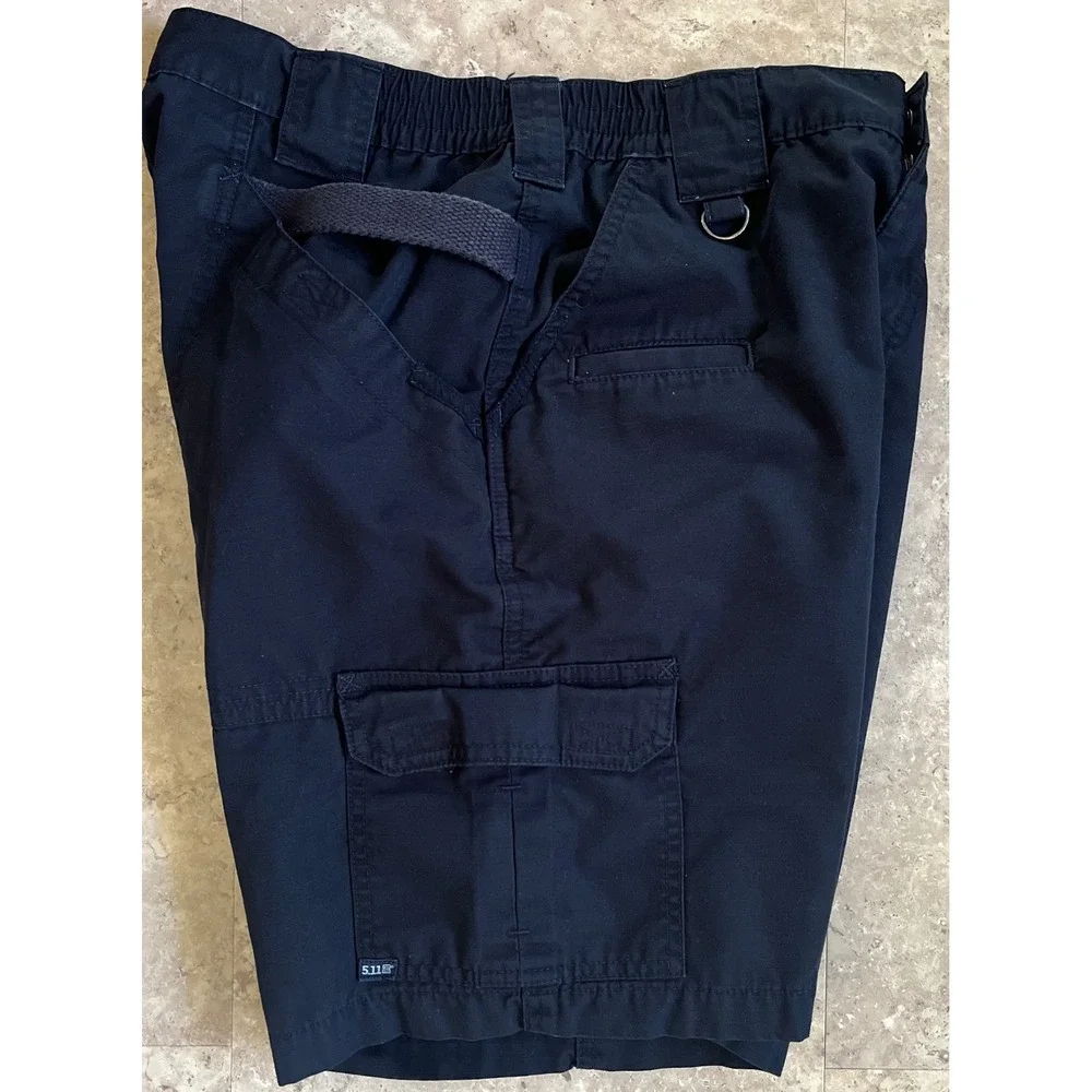 5.11 Tactical Series Mens Black Ripstop Cargo Shorts Size 32 Utility‎ Workwear
